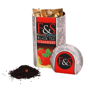 Черный чай F&S Strawberry ж/б 200г
