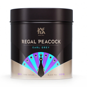 Черный чай JAF Regal Peacock Earl Grey Эрл Грей ж/б 180г