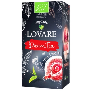 Черный и зеленый чай DreamTea Lovare Organik, 24х1,5г