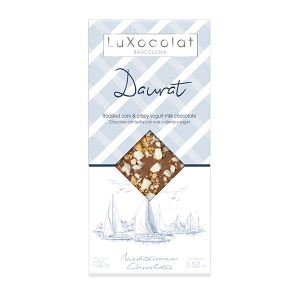 Молочный шоколад с йогуртом и воздушной кукурузой Daurat LuXocolat, арт. lx_3461, 100г