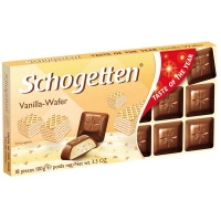 Шоколад Schogetten Vanilla-Wafer Ванильные вафли 100 г