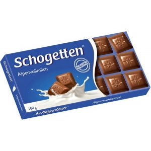 Шоколад Schogetten Alpine Milk Chocolate Альпийский молочный шоколад 100 г
