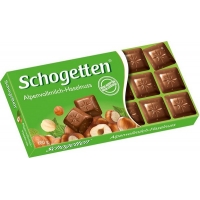 Шоколад Schogetten Alpine Milk Chocolate with Hazelnuts Альпийский молочный шоколад с фундуком 100 г