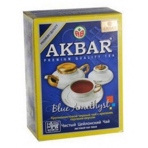 Черный чай Akbar (Акбар) Голубой Аметист 100г