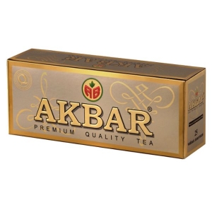Черный чай Akbar (Акбар) Голд, пакетированный, 50г (25x2г)