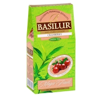 Зелений чай Basilur Журавлина, колекція Чарівні фрукти, картон 100г