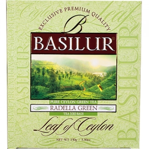 Чай зеленый Basilur Лист Цейлона Раделла пакетированный, 100х1,5г