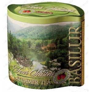 Зелений чай Літній Basilur колекція Чотири сезони ж/б 100г 