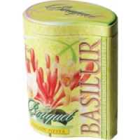 Чай зеленый Желтая фиеста Basilur коллекция Букет жб 100г