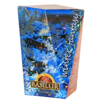 Черный чай Basilur Зимние снежинки, коллекция Зимняя фантазия 85г