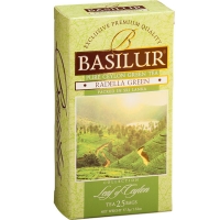 Зелений чай Basilur Раделла в пакетиках, колекція лист Цейлону, 25х1,5г