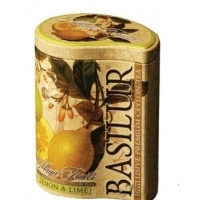 Чай черный Лимон и лайм Basilur коллекция Волшебные фрукты жб 100г