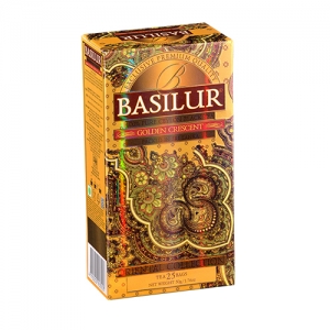 Черный чай Basilur Золотой полумесяц,  Восточная коллекция, пакетированный 25х2г