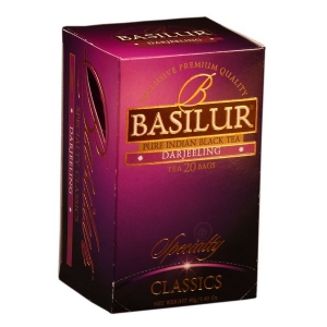 Чорний чай Basilur Дарджилінг в пакетиках, колекція Обрана класика, 20х2г