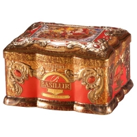 Черный чай Basilur  Красный топаз, коллекция Ларец, ж/б 100г 