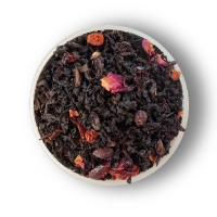 Чорний ароматизирований чай Дика ягода, Чайні Шедеври, 500г