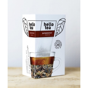 Чорний чай Hello Tea Дарджилінг 20 пакетиков 50г