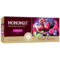 Черный чай Wild Berry Мономах, 25х1,5г 