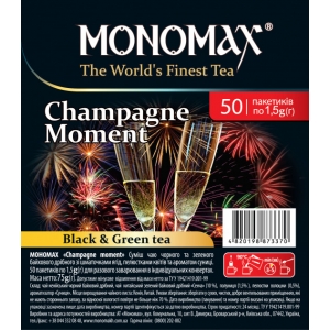 Черный и зеленый чай Champagne Moment Мономах, 50х1,5г