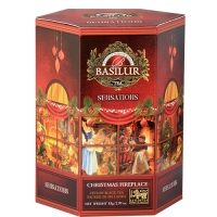 Чорний чай Basilur Різдвяний камін ,колекція Святкові відчуття  картон 85г