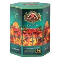 Чорний чай Basilur Різдвяні  вогники, колекція Святкові відчуття ,картон 85г