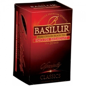 Чай Англійський сніданок Basilur, колекція Обрана класика, пакетований 20х2г