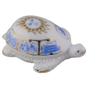 Фарфоровая черепаха с росписью арт. 10-040 25г