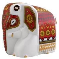 Фарфоровый слон Батик красный арт. 10-062 50г