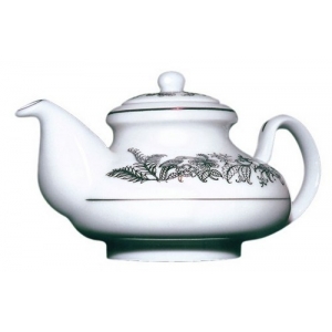 Фарфоровый чайник Млесна с черным чаем арт. 10-068